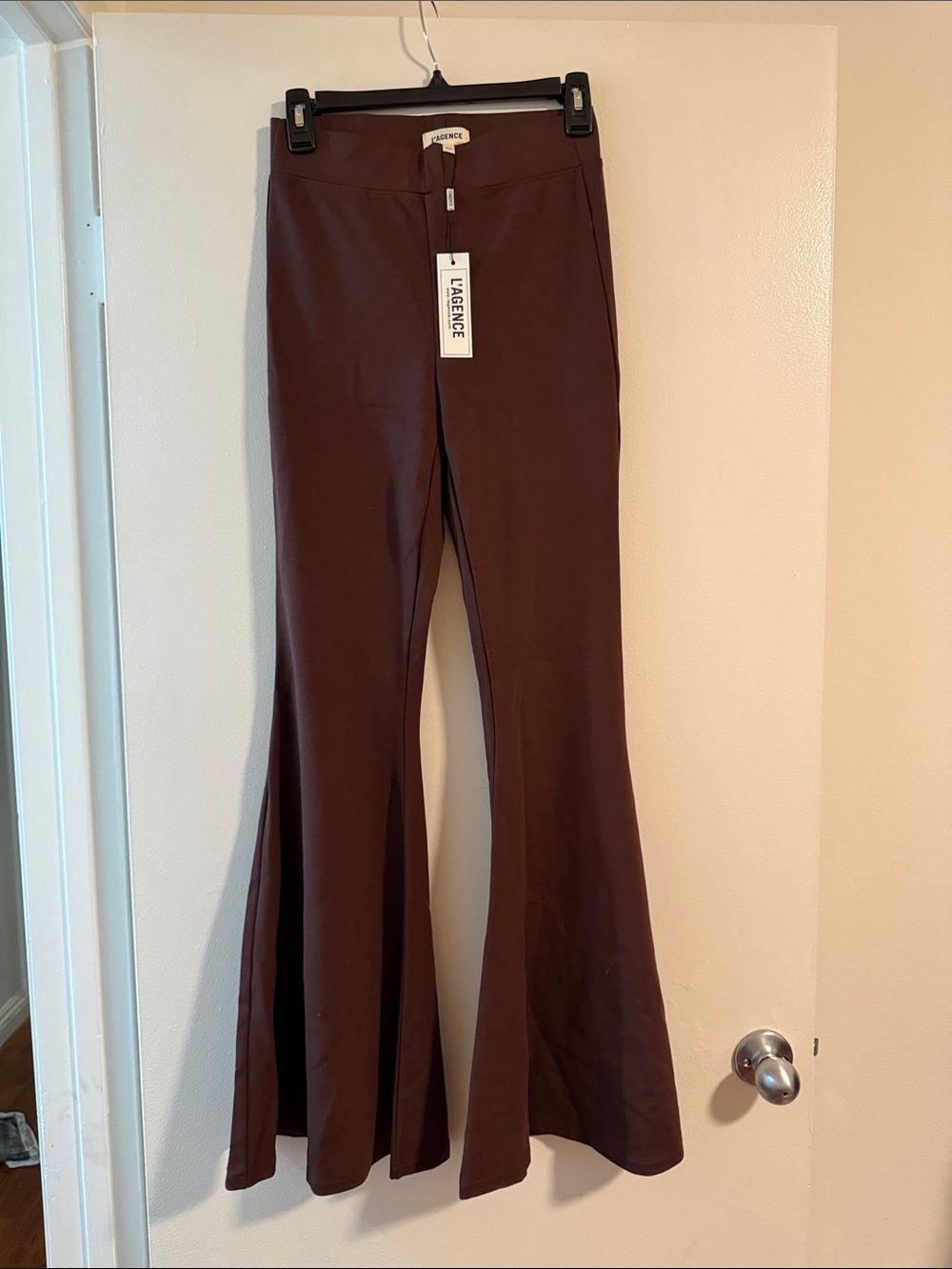 L'AGENCE Brown Boot Cut Flare Pants